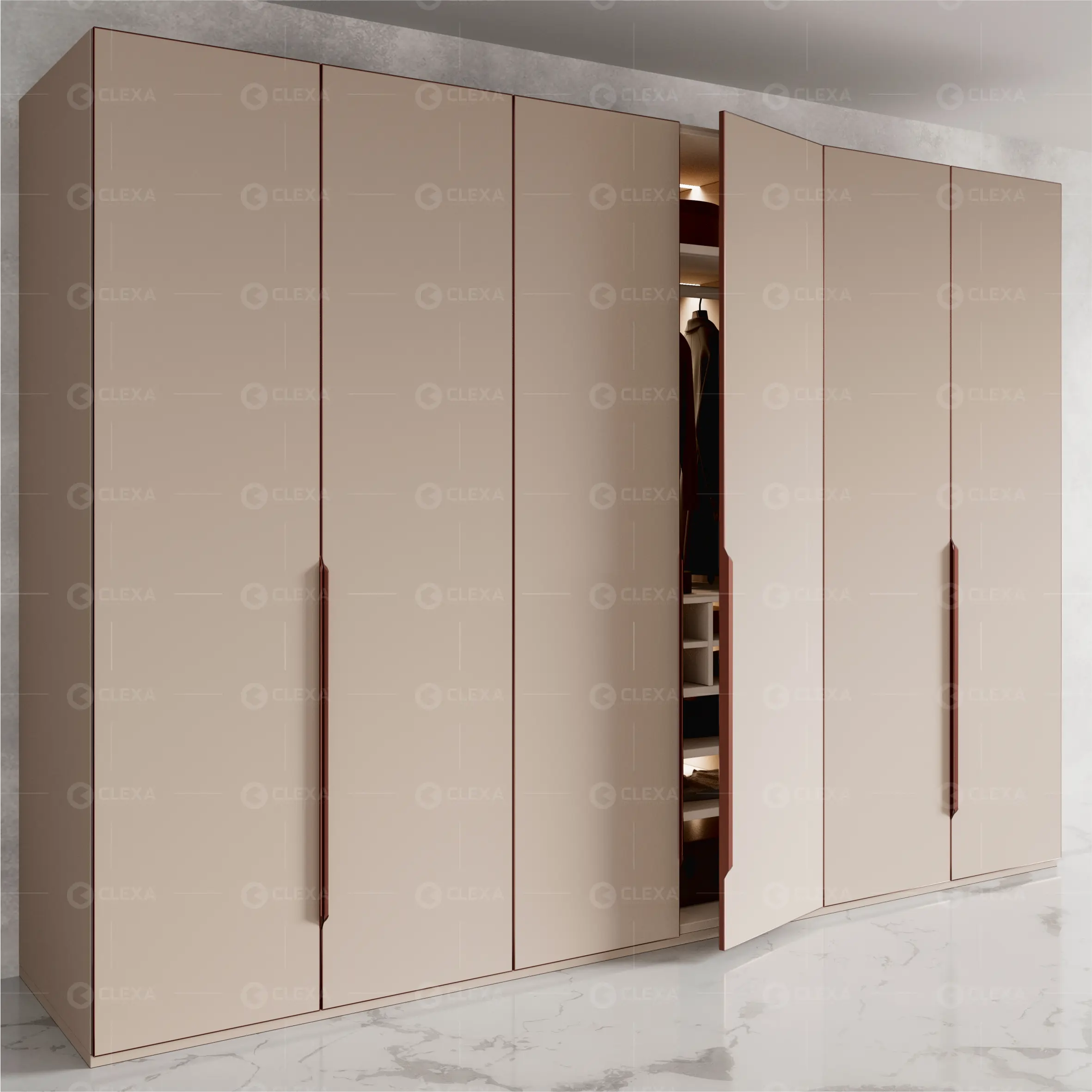 Long Wardrobe Edge Handles